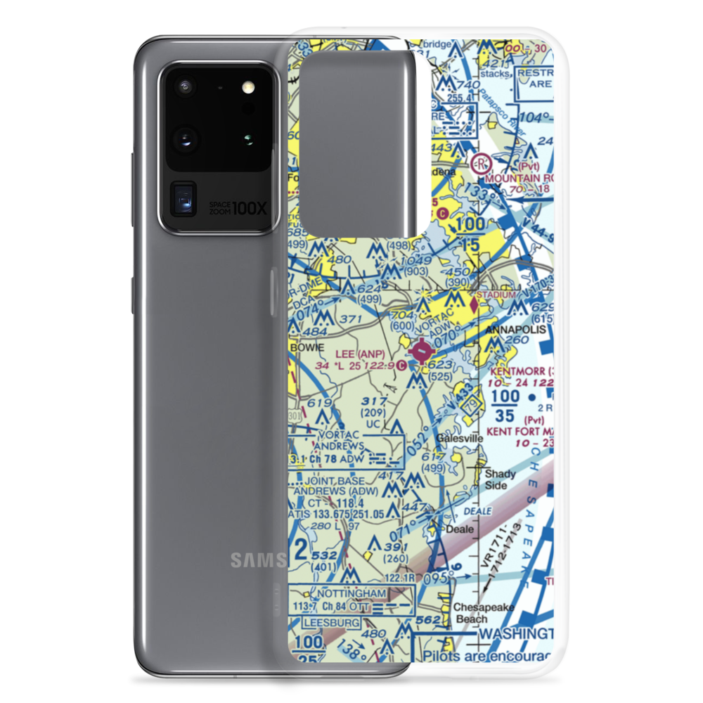 Lee Airport (ANP) VFR Sectional Samsung Case Samsung Galaxy S20 Ultra model shown
