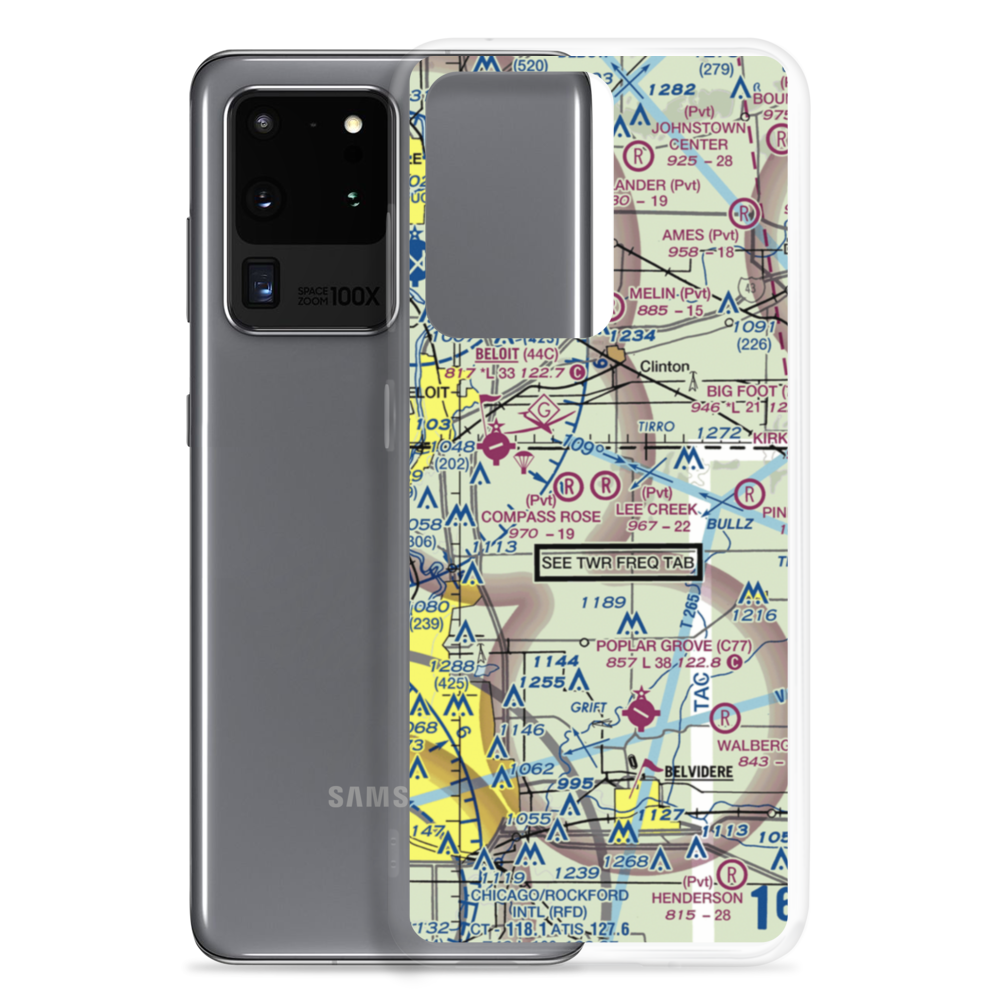 Lee Creek Airport (56IL) VFR Sectional Samsung Case Samsung Galaxy S20 Ultra model shown