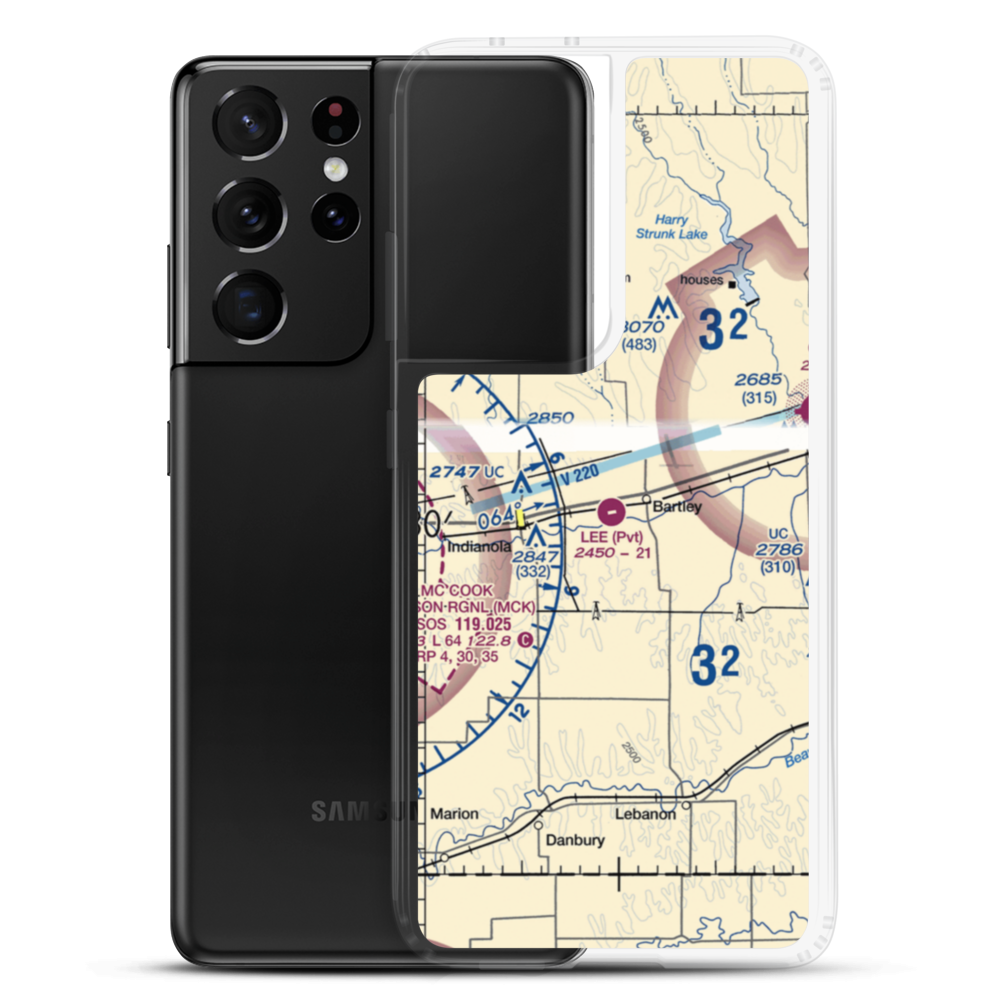 Lee Field (6NE7) VFR Sectional Samsung Case Samsung Galaxy S21 Ultra model shown