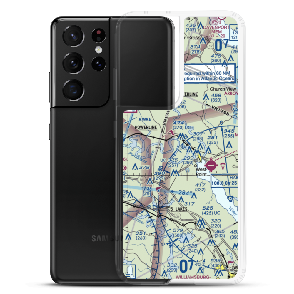 Lee Field (VG64) VFR Sectional Samsung Case Samsung Galaxy S21 Ultra model shown