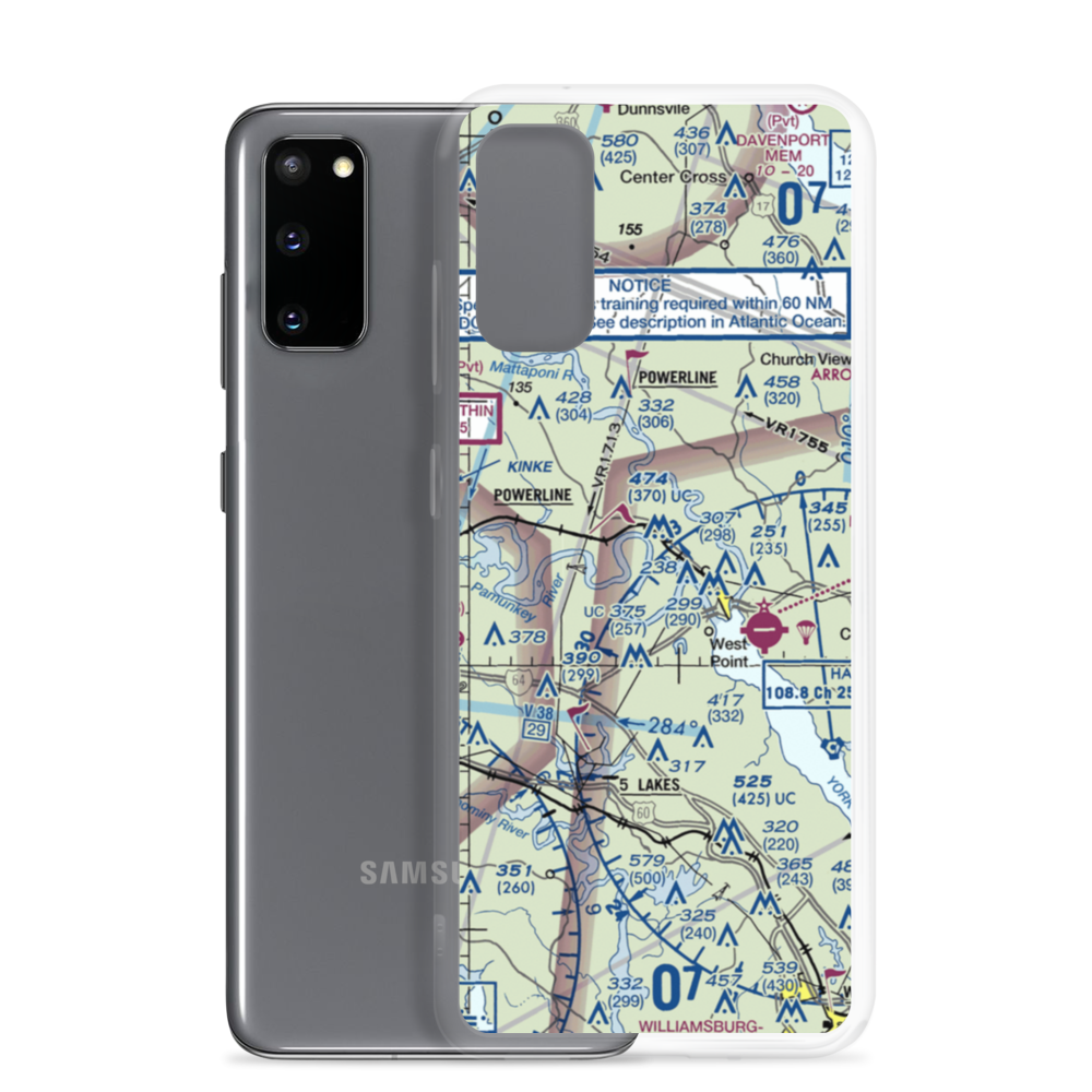 Lee Field (VG64) VFR Sectional Samsung Case Samsung Galaxy S20 model shown