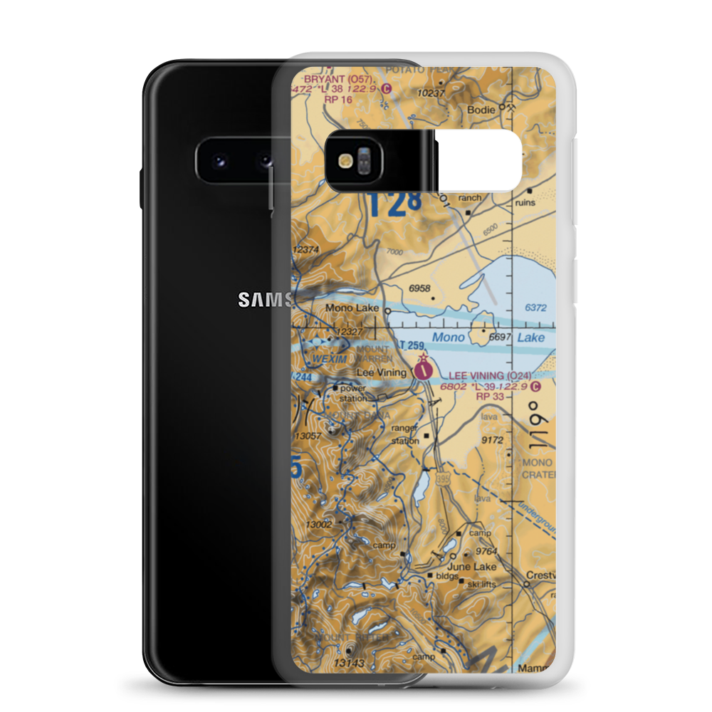 Lee Vining Airport (O24) VFR Sectional Samsung Case Samsung Galaxy S10 model shown