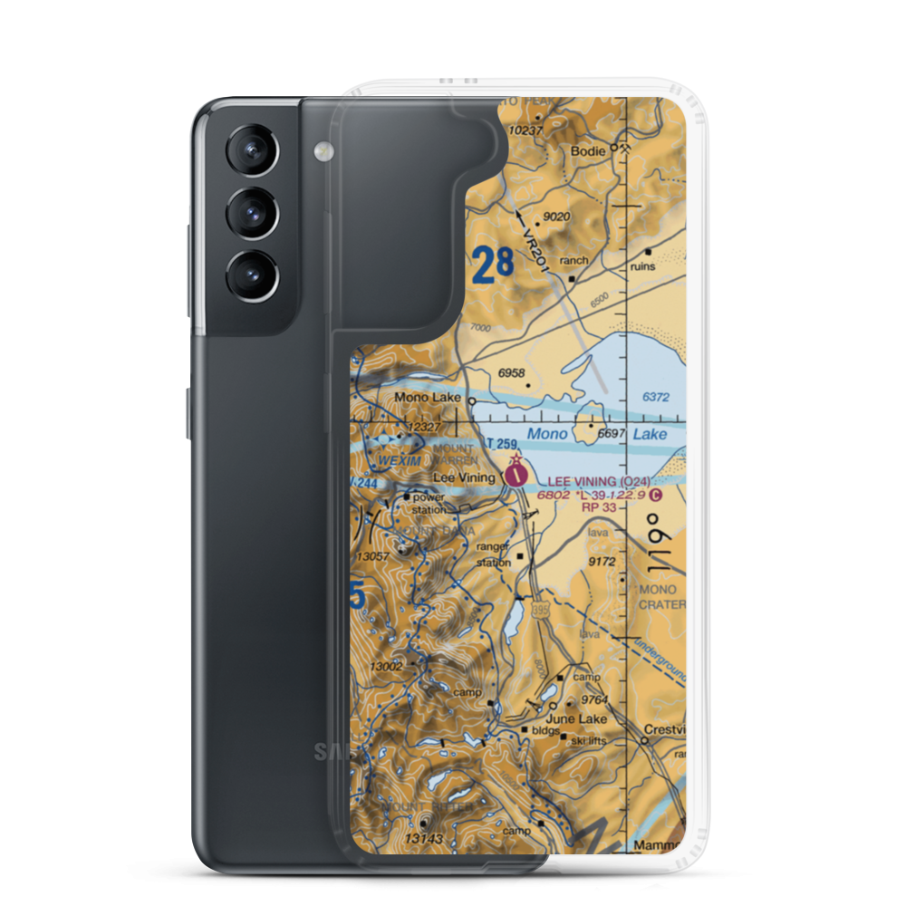 Lee Vining Airport (O24) VFR Sectional Samsung Case Samsung Galaxy S21 model shown