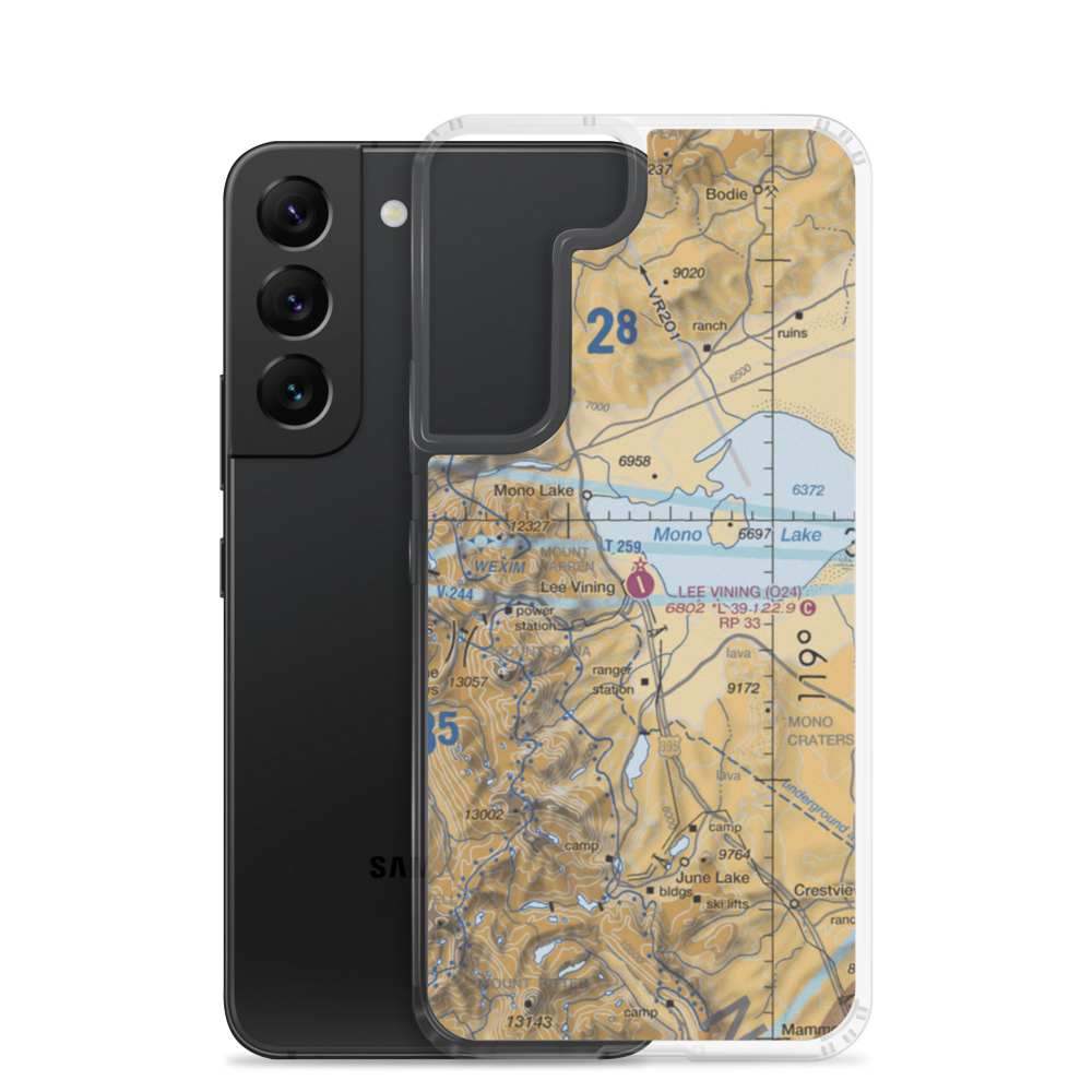 Lee Vining Airport (O24) VFR Sectional Samsung Case Samsung Galaxy S22 model shown