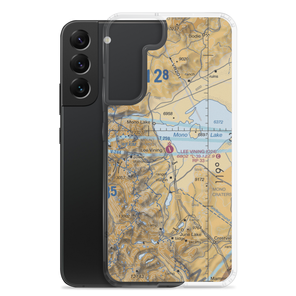 Lee Vining Airport (O24) VFR Sectional Samsung Case Samsung Galaxy S22 Plus model shown