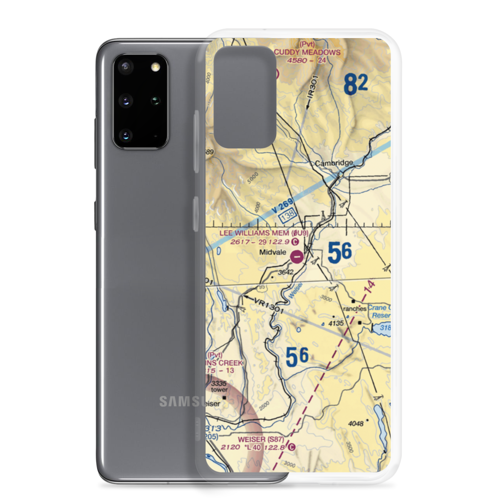 Lee Williams Memorial Airport (0U9) VFR Sectional Samsung Case Samsung Galaxy S20 Plus model shown