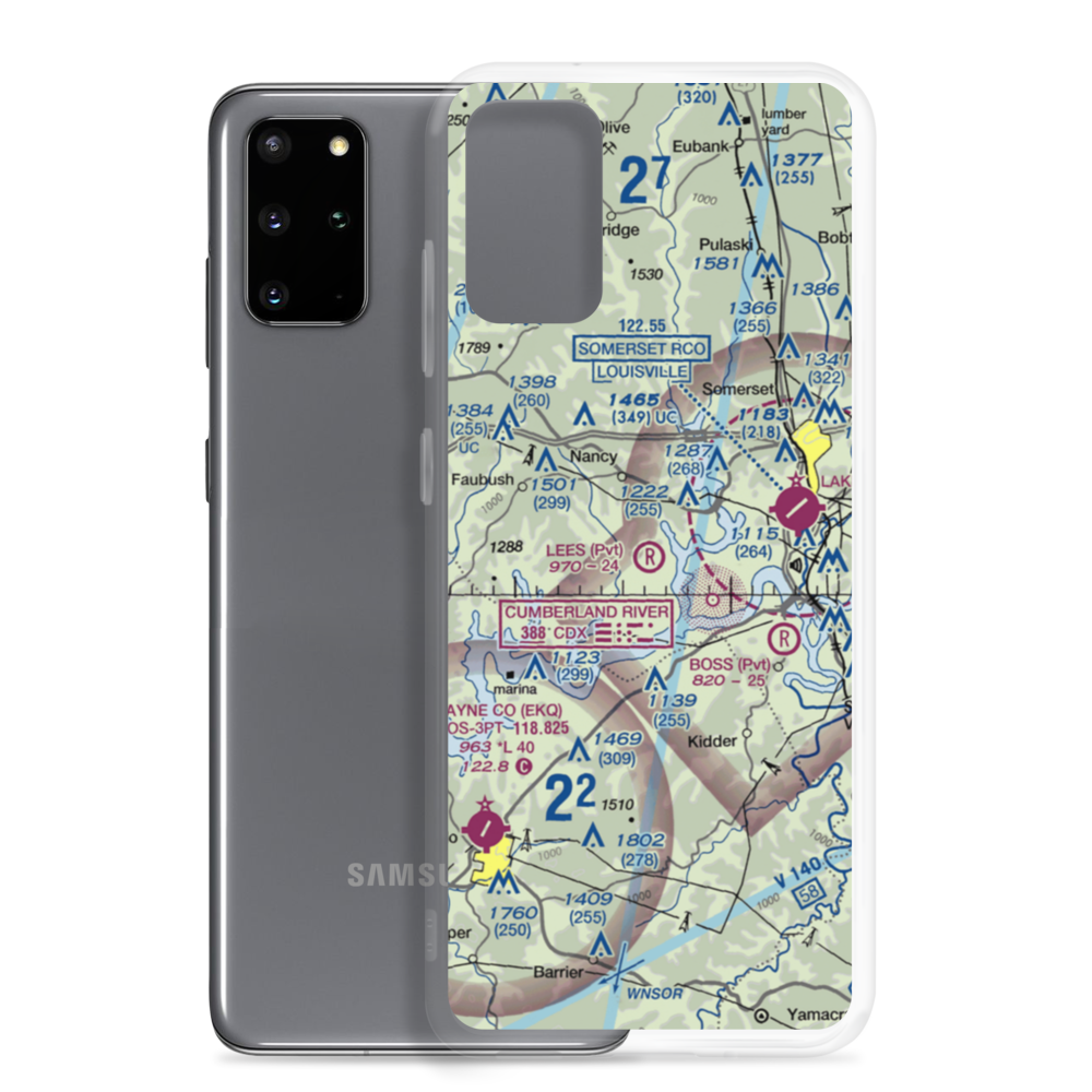 Lee's Airpark (68KY) VFR Sectional Samsung Case Samsung Galaxy S20 Plus model shown