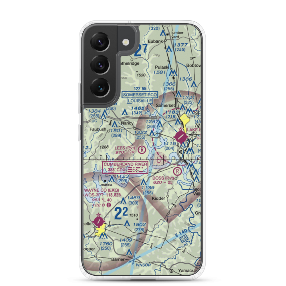 Lee's Airpark (68KY) VFR Sectional Samsung Case Samsung Galaxy S22 Plus model shown