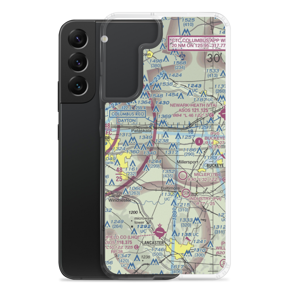 Lee's Dogpatch Airport (OI56) VFR Sectional Samsung Case Samsung Galaxy S22 Plus model shown