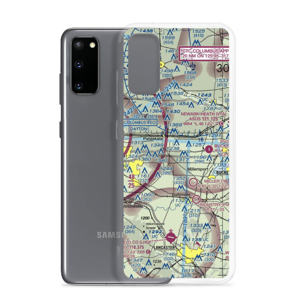 Lee's Dogpatch Airport (OI56) VFR Sectional Samsung Case Samsung Galaxy S20 model shown