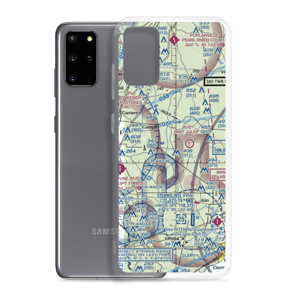 Lee's Field (MS74) VFR Sectional Samsung Case Samsung Galaxy S20 Plus model shown