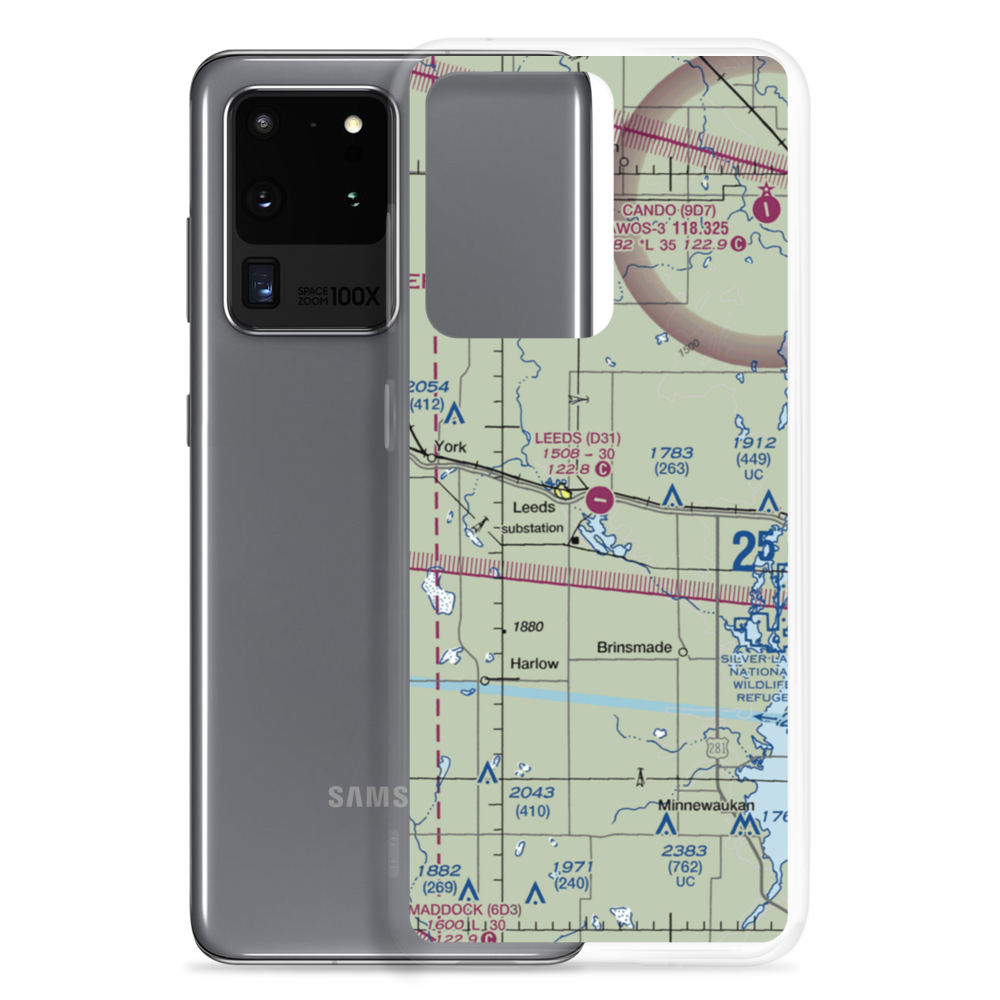 Leeds Municipal Airport (D31) VFR Sectional Samsung Case Samsung Galaxy S20 Ultra model shown