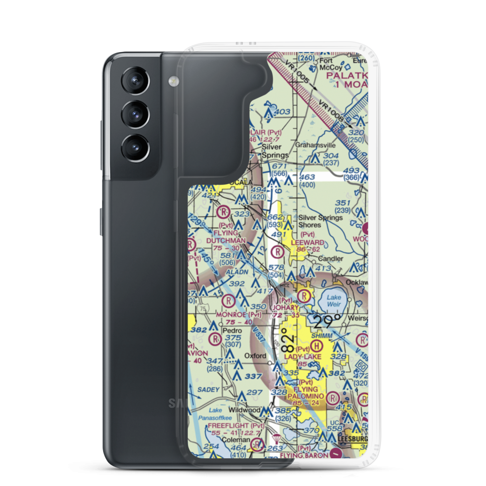 Leeward Air Ranch Airport (FD04) VFR Sectional Samsung Case Samsung Galaxy S21 model shown