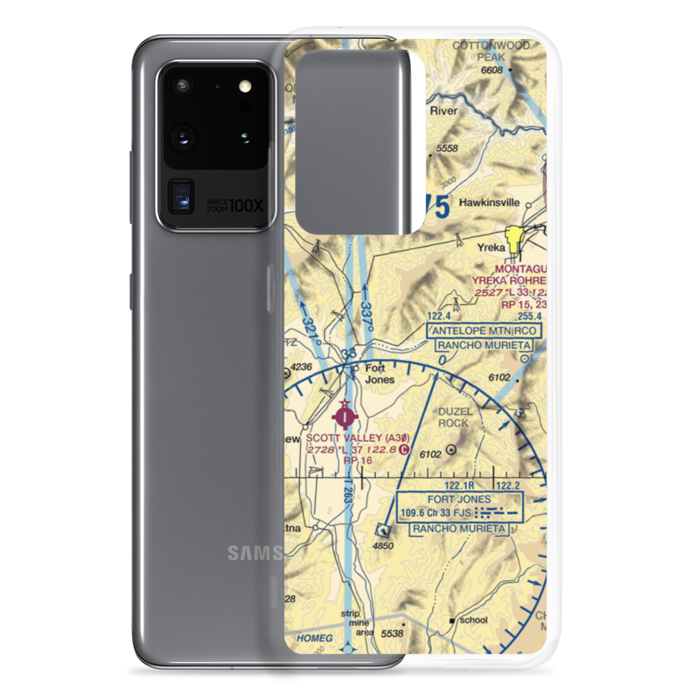Lefko Airport (23CA) VFR Sectional Samsung Case Samsung Galaxy S20 Ultra model shown