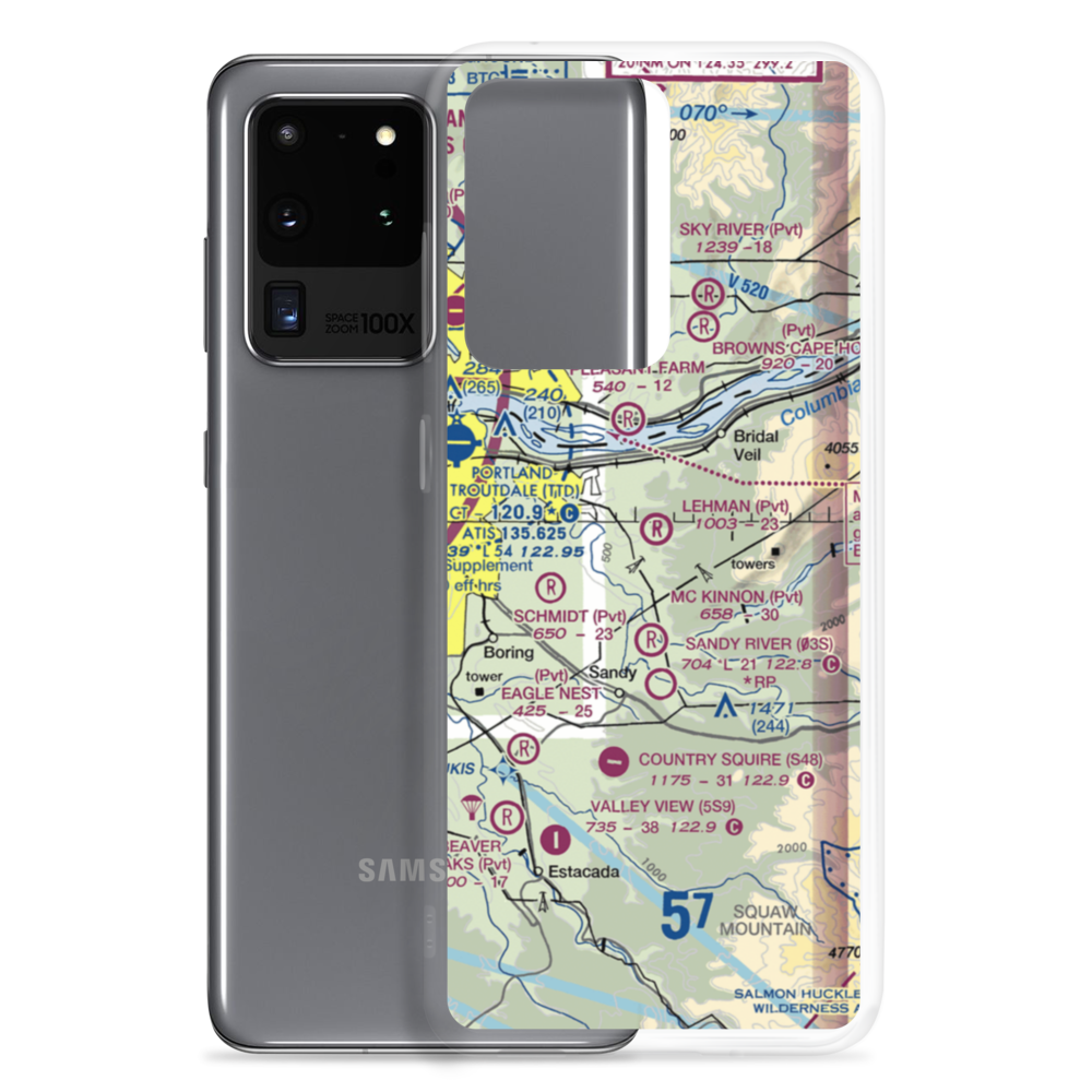 Lehman Field (OR50) VFR Sectional Samsung Case Samsung Galaxy S20 Ultra model shown