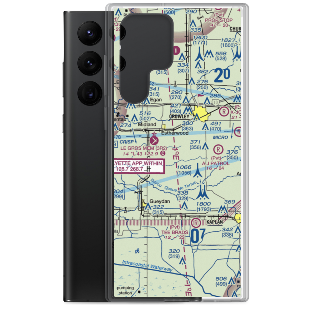 Lejeune Airport (00LS) VFR Sectional Samsung Case Samsung Galaxy S22 Ultra model shown