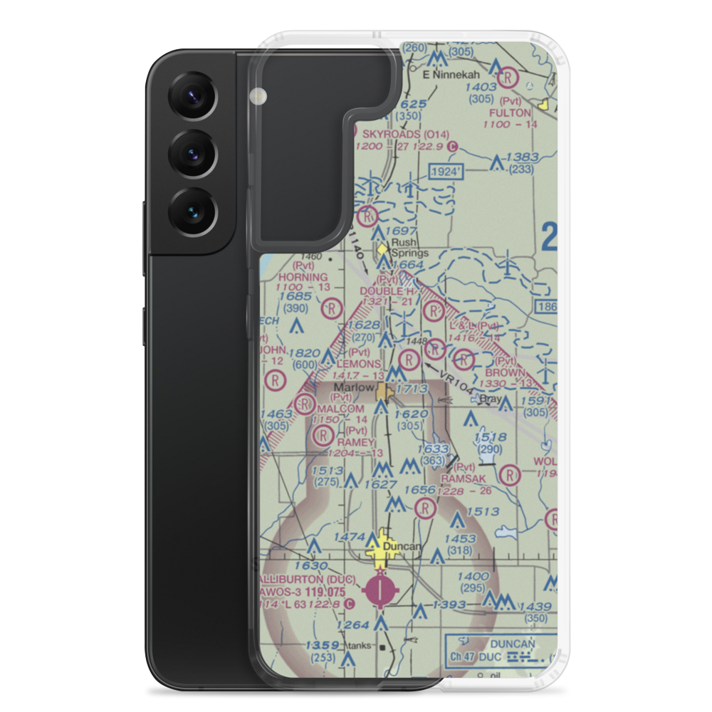 Lemons Airstrip (61OK) VFR Sectional Samsung Case Samsung Galaxy S22 Plus model shown