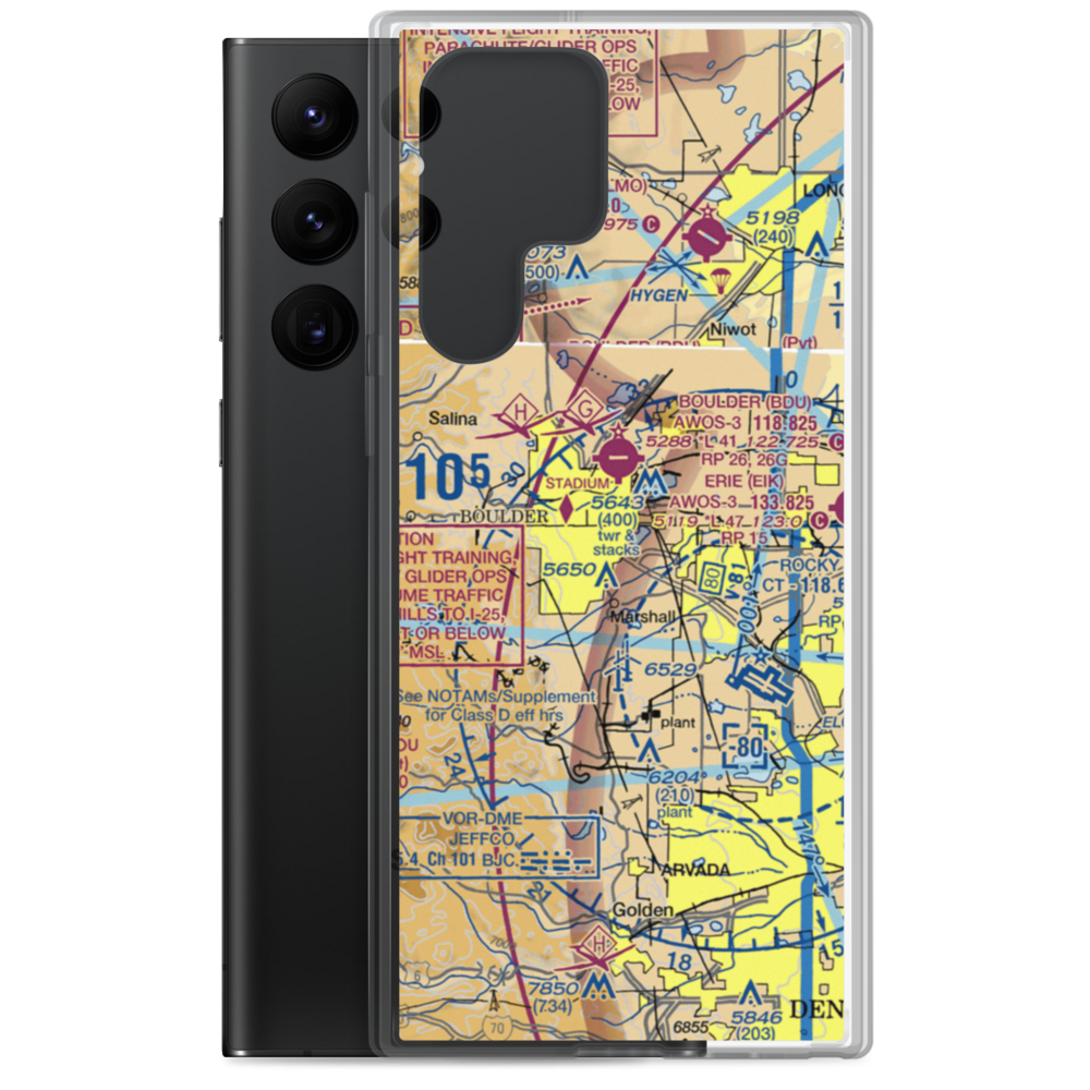 Lemons Private Strip (CO10) VFR Sectional Samsung Case Samsung Galaxy S22 Ultra model shown