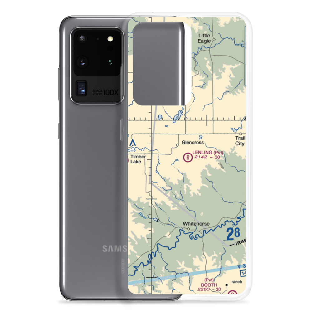 Lenling Airport (0SD0) VFR Sectional Samsung Case Samsung Galaxy S20 Ultra model shown