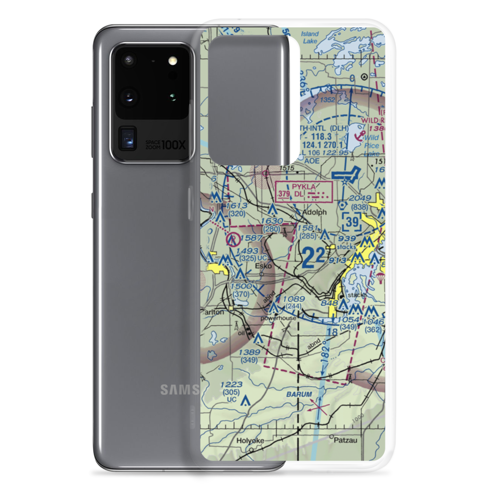 Lennartson Airport (MN92) VFR Sectional Samsung Case Samsung Galaxy S20 Ultra model shown