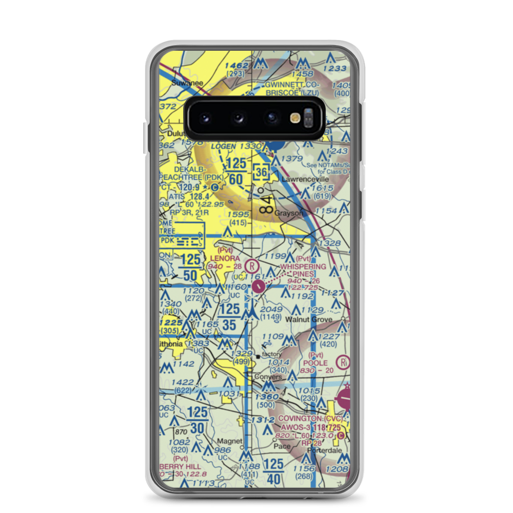 Lenora Airport (2GA9) VFR Sectional Samsung Case Samsung Galaxy S10 model shown