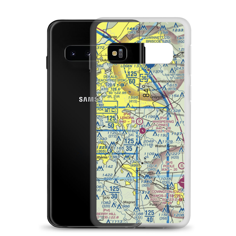 Lenora Airport (2GA9) VFR Sectional Samsung Case Samsung Galaxy S10 model shown