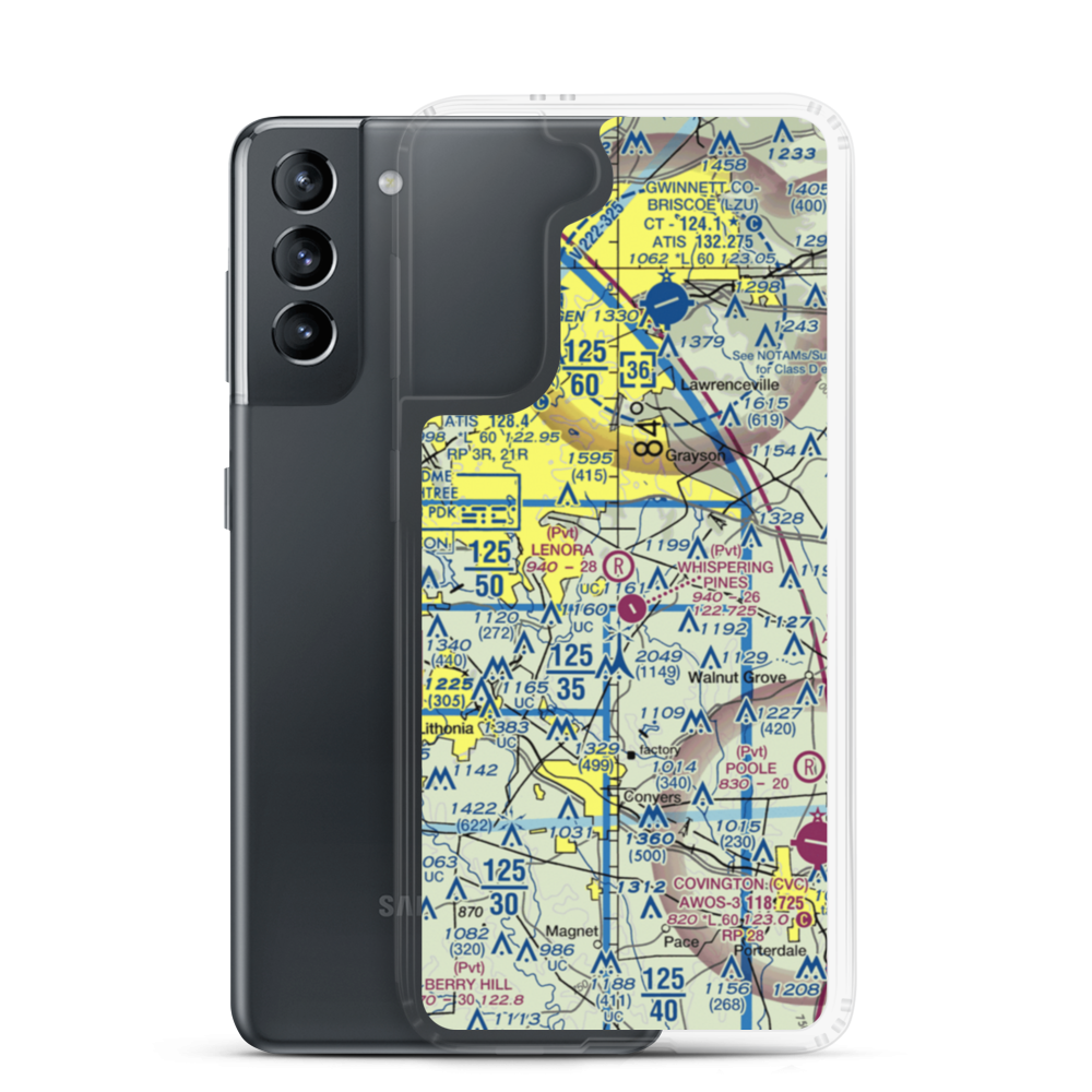 Lenora Airport (2GA9) VFR Sectional Samsung Case Samsung Galaxy S21 model shown