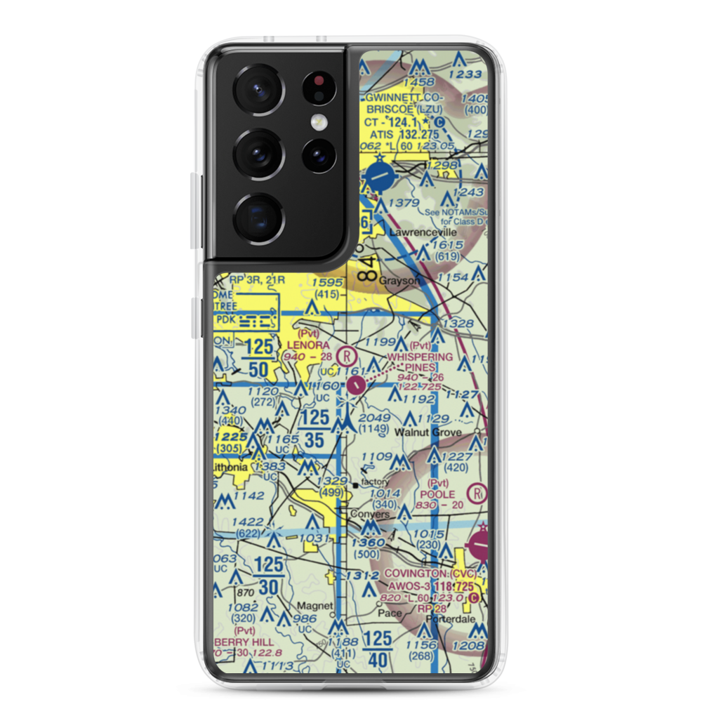 Lenora Airport (2GA9) VFR Sectional Samsung Case Samsung Galaxy S21 Ultra model shown