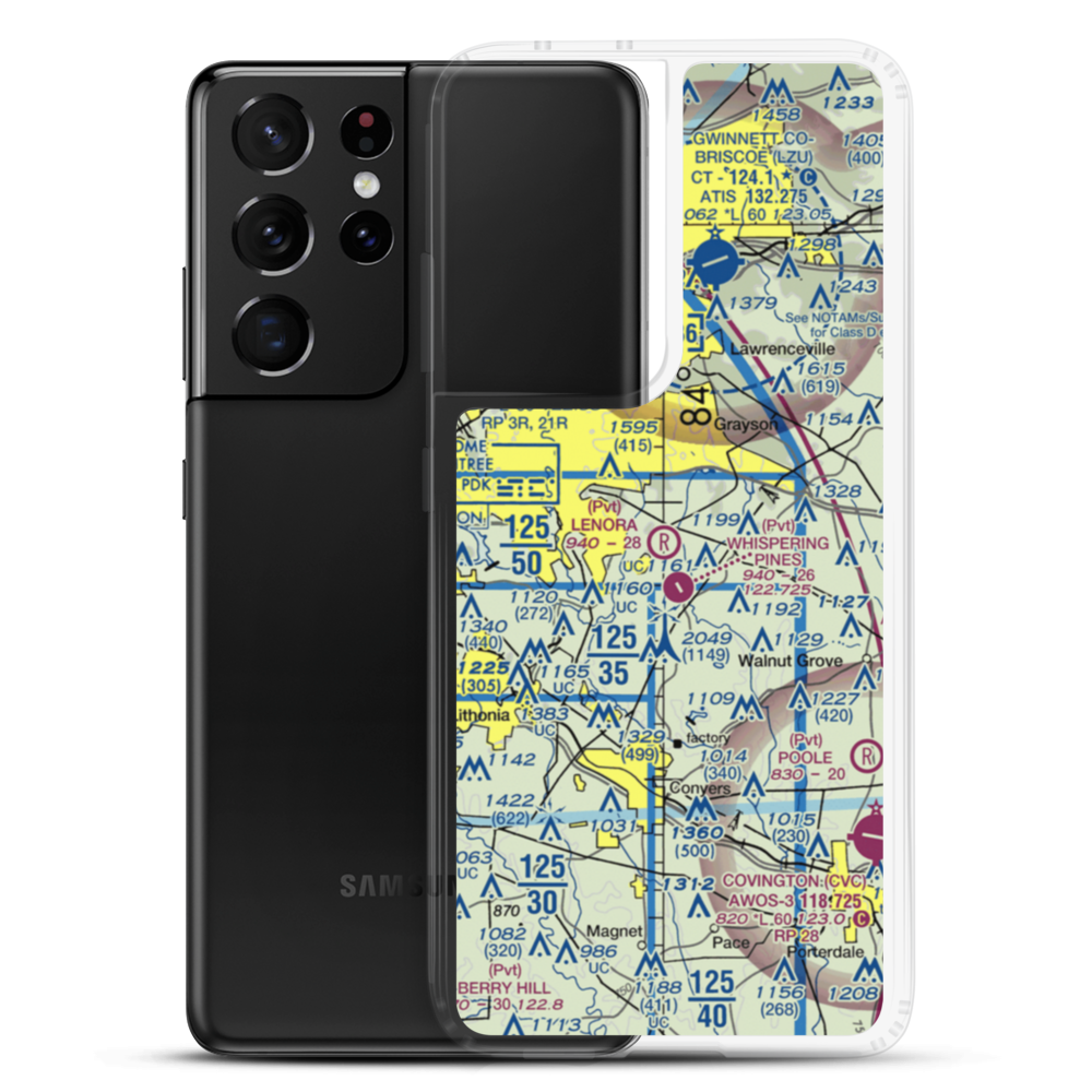 Lenora Airport (2GA9) VFR Sectional Samsung Case Samsung Galaxy S21 Ultra model shown