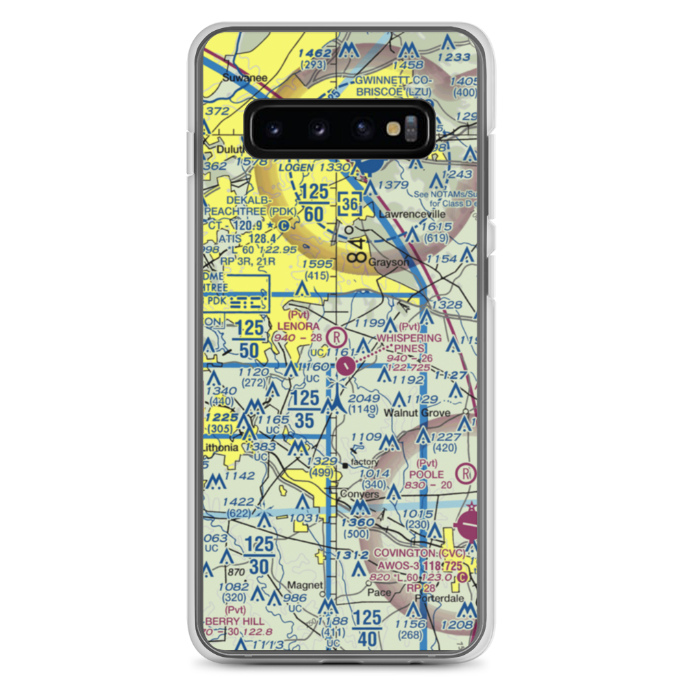 Lenora Airport (2GA9) VFR Sectional Samsung Case Samsung Galaxy S10+ model shown