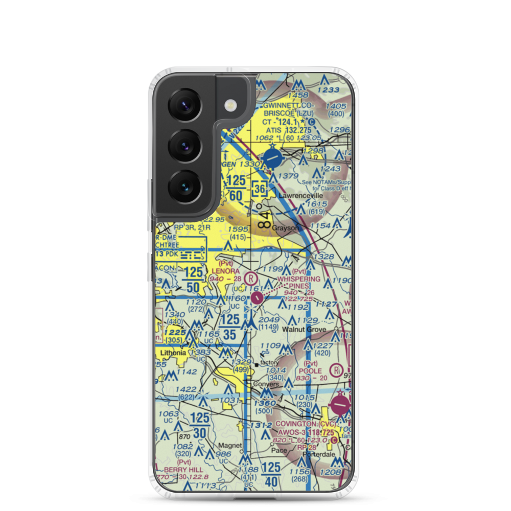 Lenora Airport (2GA9) VFR Sectional Samsung Case Samsung Galaxy S22 model shown