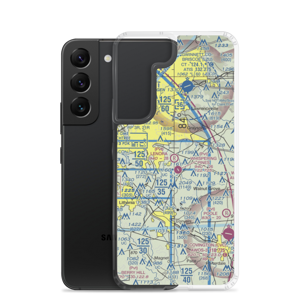 Lenora Airport (2GA9) VFR Sectional Samsung Case Samsung Galaxy S22 model shown