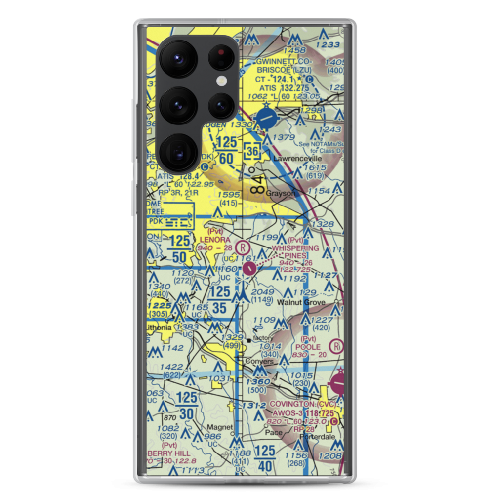 Lenora Airport (2GA9) VFR Sectional Samsung Case Samsung Galaxy S22 Ultra model shown
