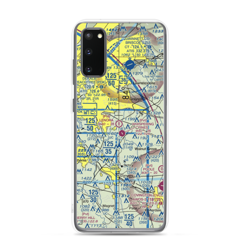 Lenora Airport (2GA9) VFR Sectional Samsung Case Samsung Galaxy S20 model shown