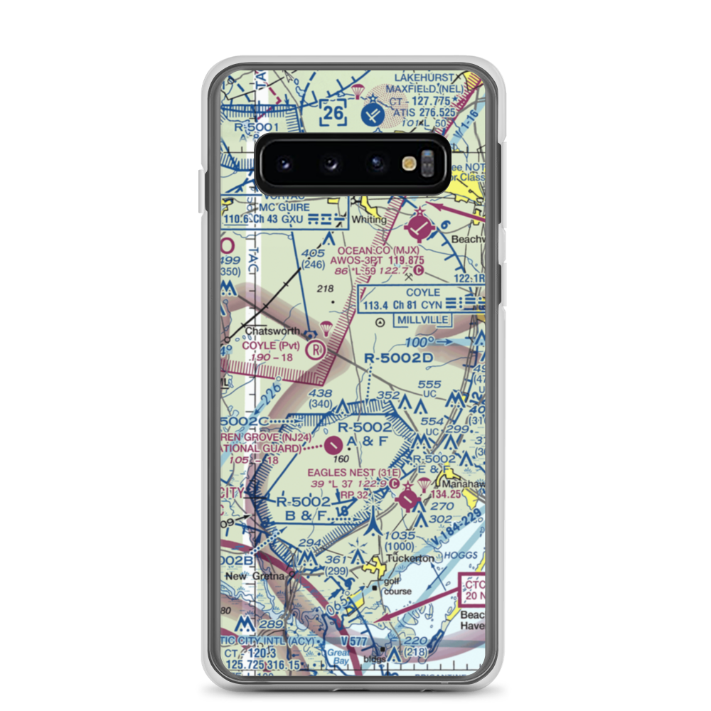 Lentine South Airport (6NJ0) VFR Sectional Samsung Case Samsung Galaxy S10 model shown