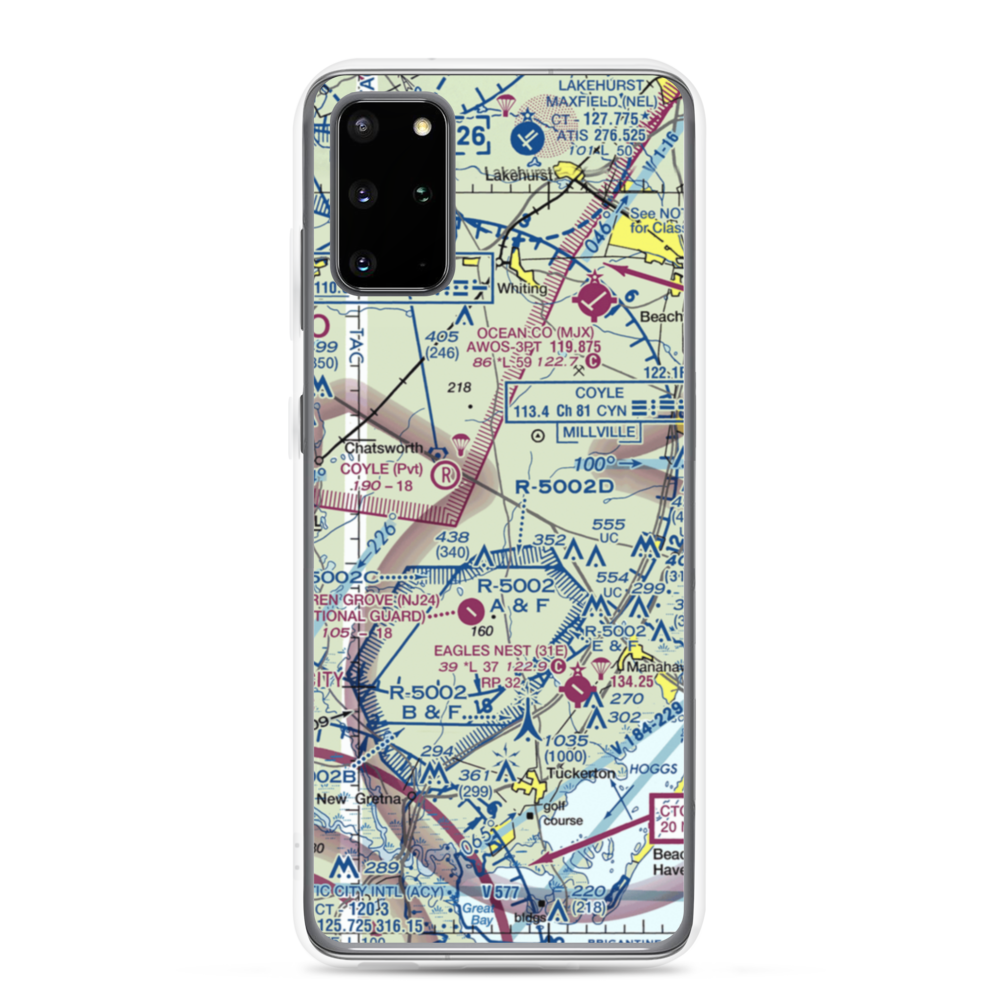 Lentine South Airport (6NJ0) VFR Sectional Samsung Case Samsung Galaxy S20 Plus model shown