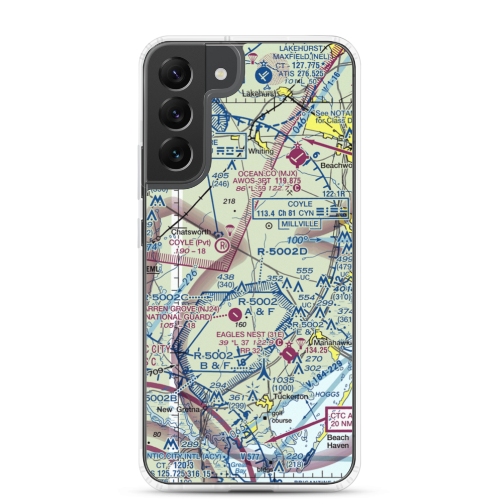 Lentine South Airport (6NJ0) VFR Sectional Samsung Case Samsung Galaxy S22 Plus model shown