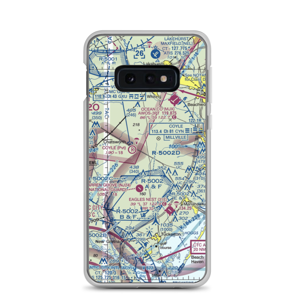 Lentine South Airport (6NJ0) VFR Sectional Samsung Case Samsung Galaxy S10e model shown