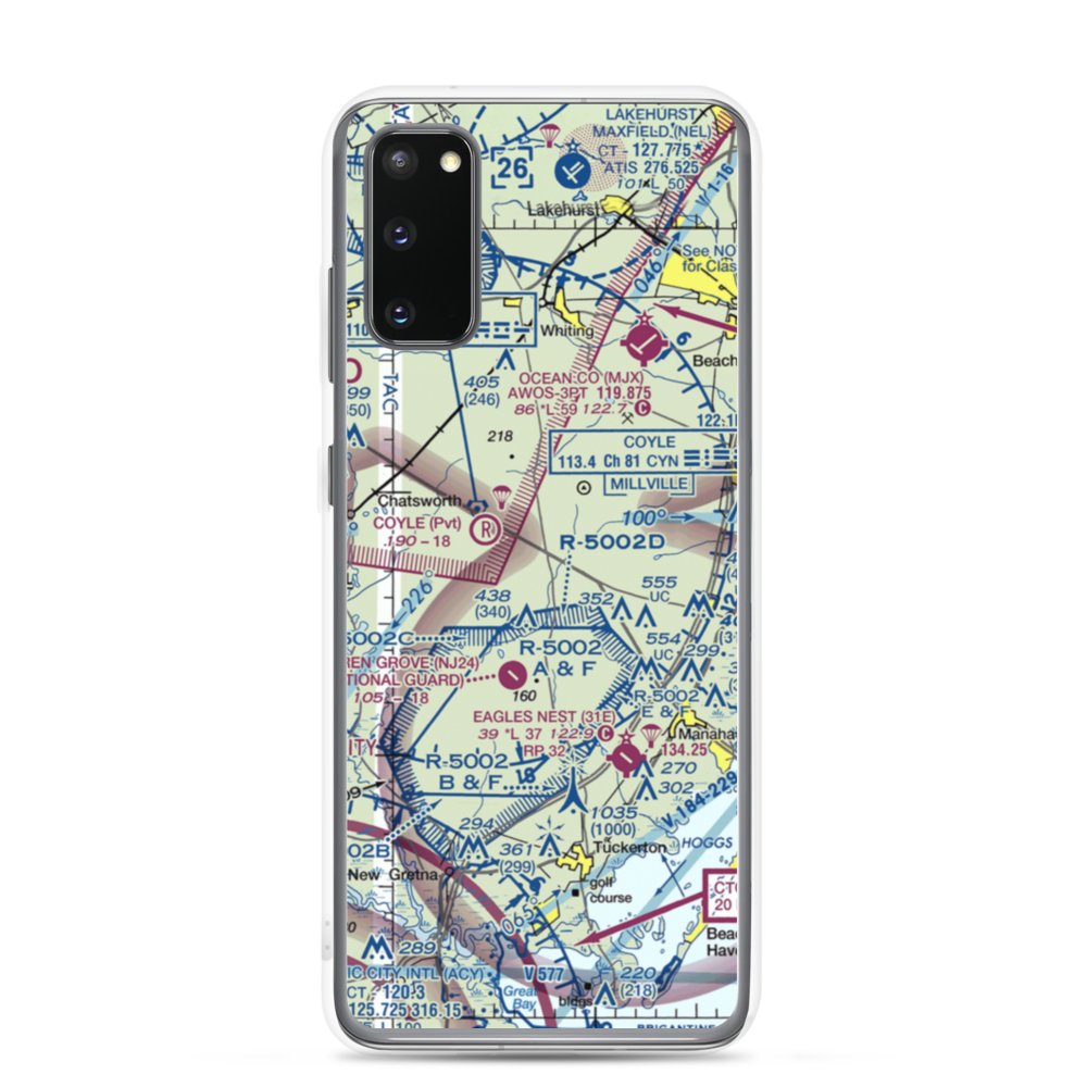 Lentine South Airport (6NJ0) VFR Sectional Samsung Case Samsung Galaxy S20 model shown