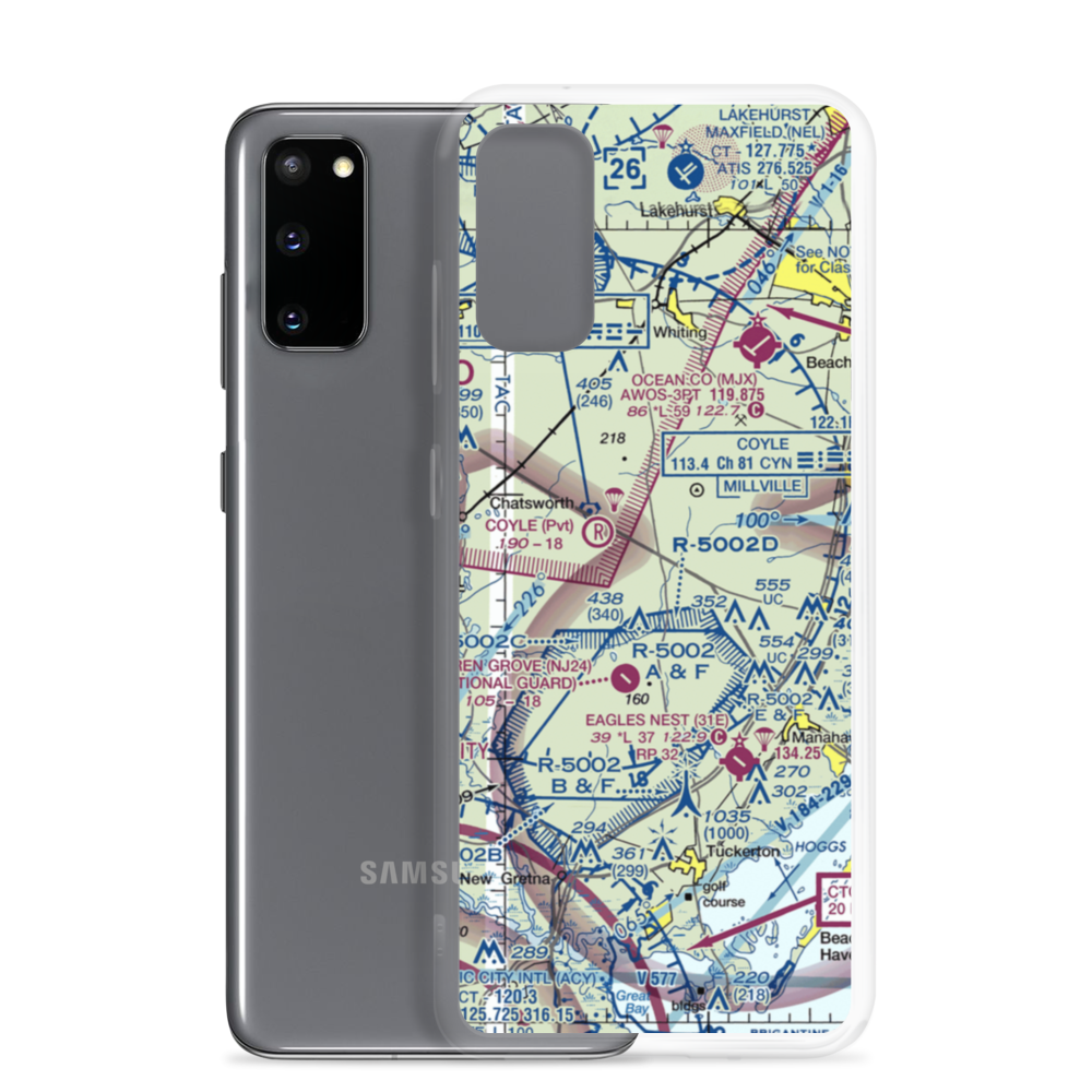 Lentine South Airport (6NJ0) VFR Sectional Samsung Case Samsung Galaxy S20 model shown