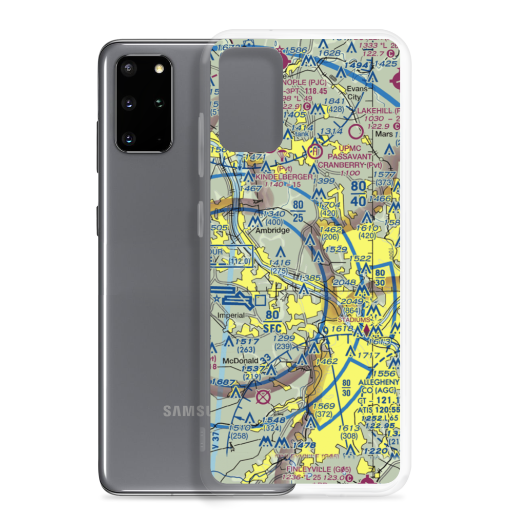 Lenzner Farm Airport (7PS7) VFR Sectional Samsung Case Samsung Galaxy S20 Plus model shown