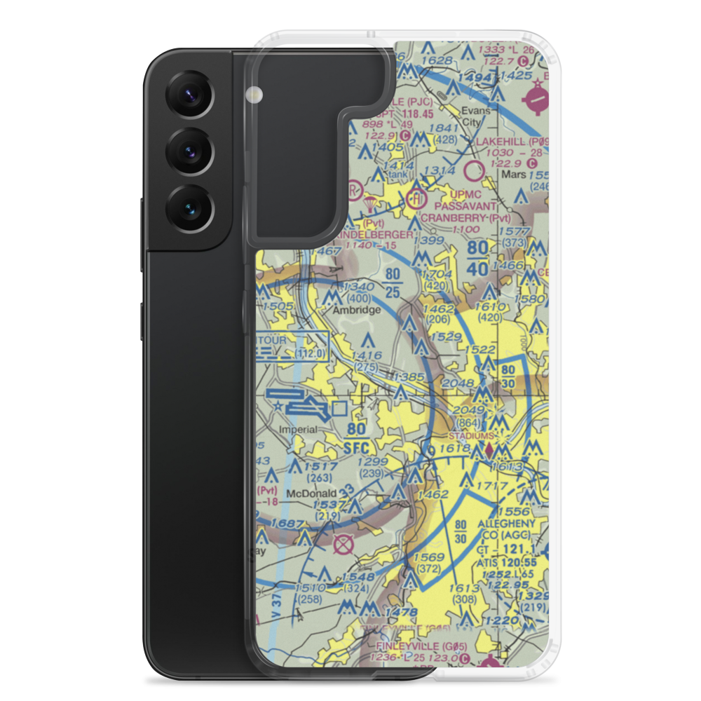 Lenzner Farm Airport (7PS7) VFR Sectional Samsung Case Samsung Galaxy S22 Plus model shown