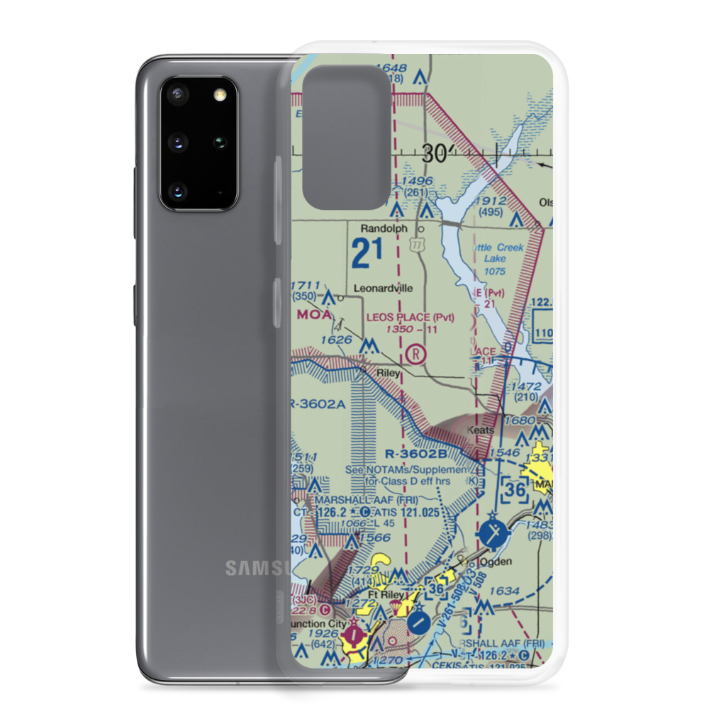 Leo's Place STOLport (1KS3) VFR Sectional Samsung Case Samsung Galaxy S20 Plus model shown