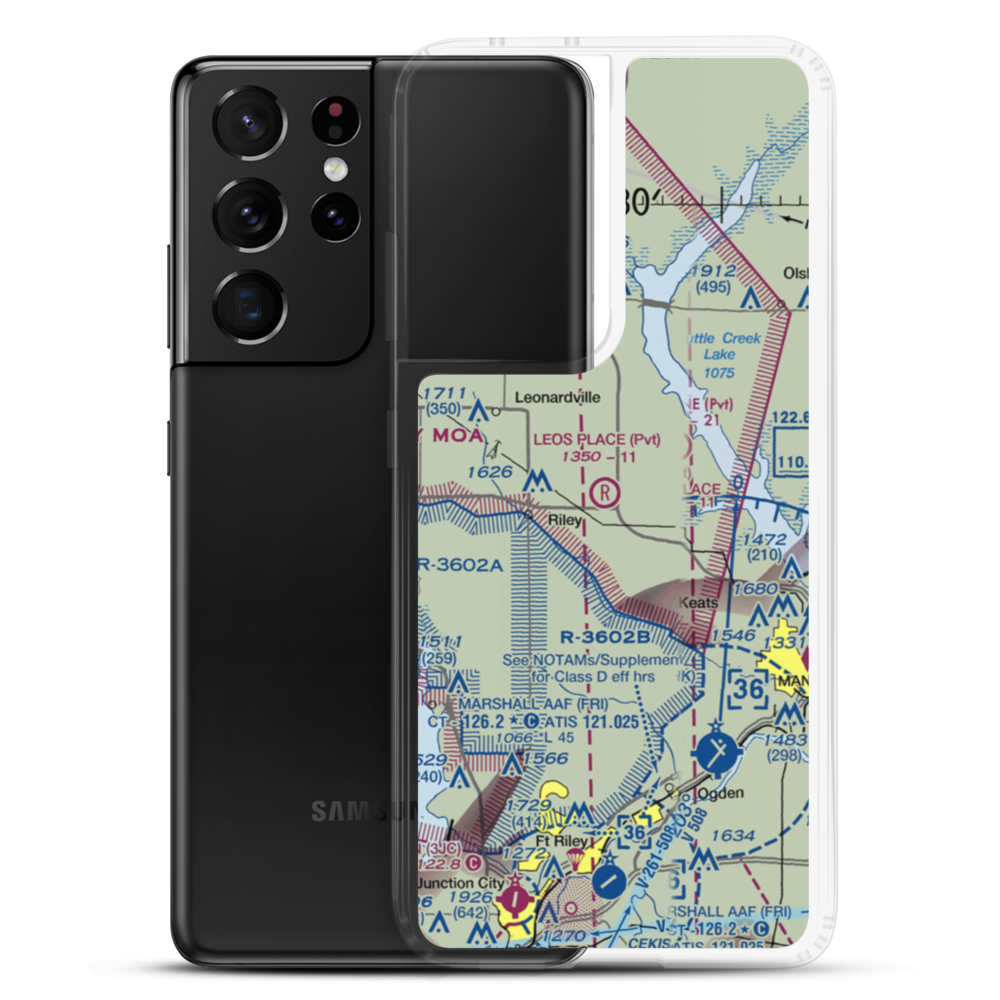 Leo's Place STOLport (1KS3) VFR Sectional Samsung Case Samsung Galaxy S21 Ultra model shown