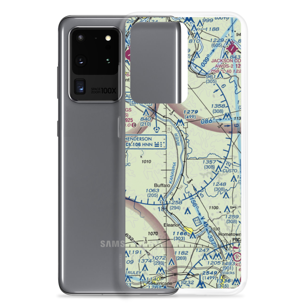 Leon Airport (W07) VFR Sectional Samsung Case Samsung Galaxy S20 Ultra model shown