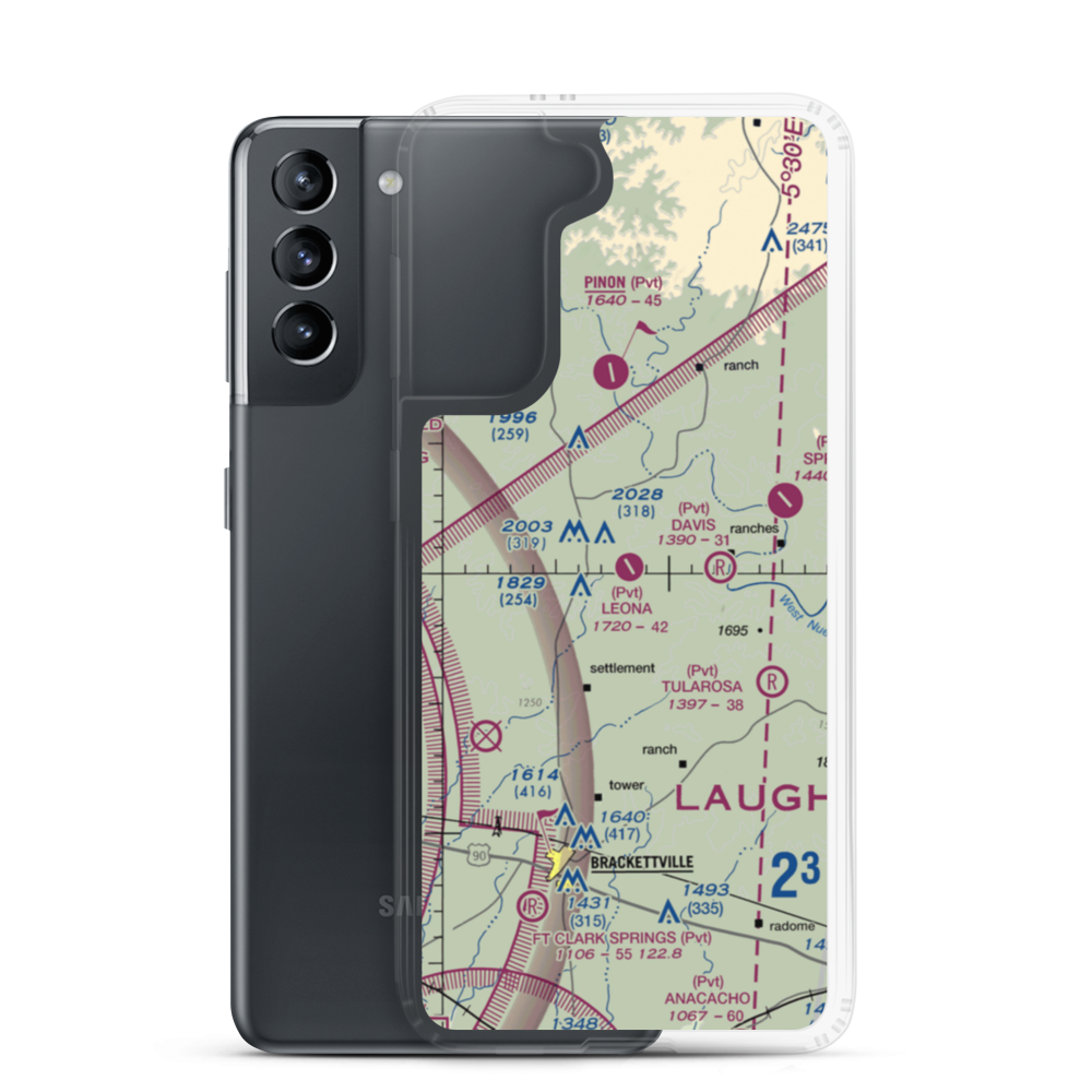 Leona Ranch Airport (75TX) VFR Sectional Samsung Case Samsung Galaxy S21 model shown