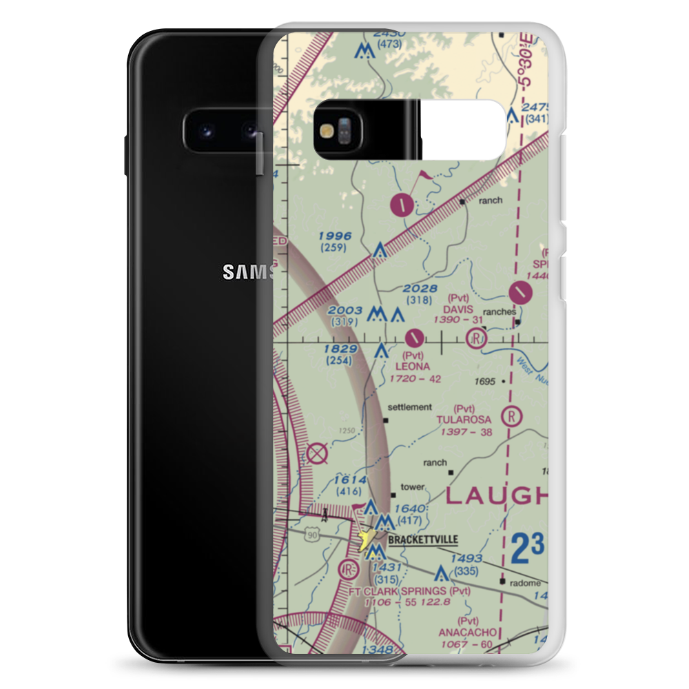 Leona Ranch Airport (75TX) VFR Sectional Samsung Case Samsung Galaxy S10+ model shown