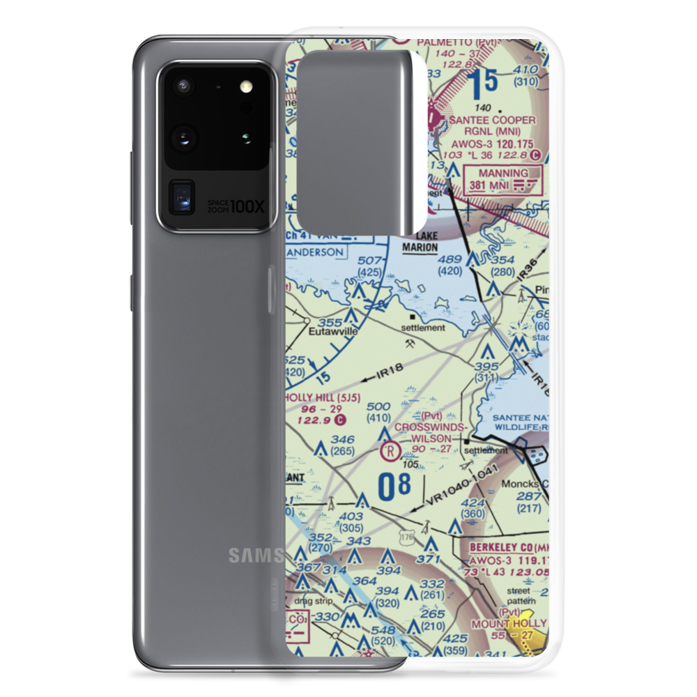 Lesesne Airport (6SC1) VFR Sectional Samsung Case Samsung Galaxy S20 Ultra model shown