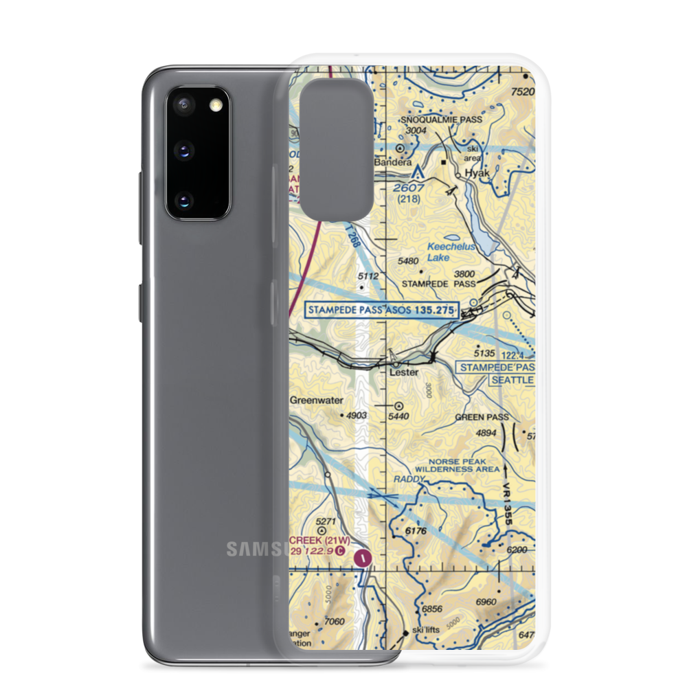 Lester State Ultralightport (15S) VFR Sectional Samsung Case Samsung Galaxy S20 model shown