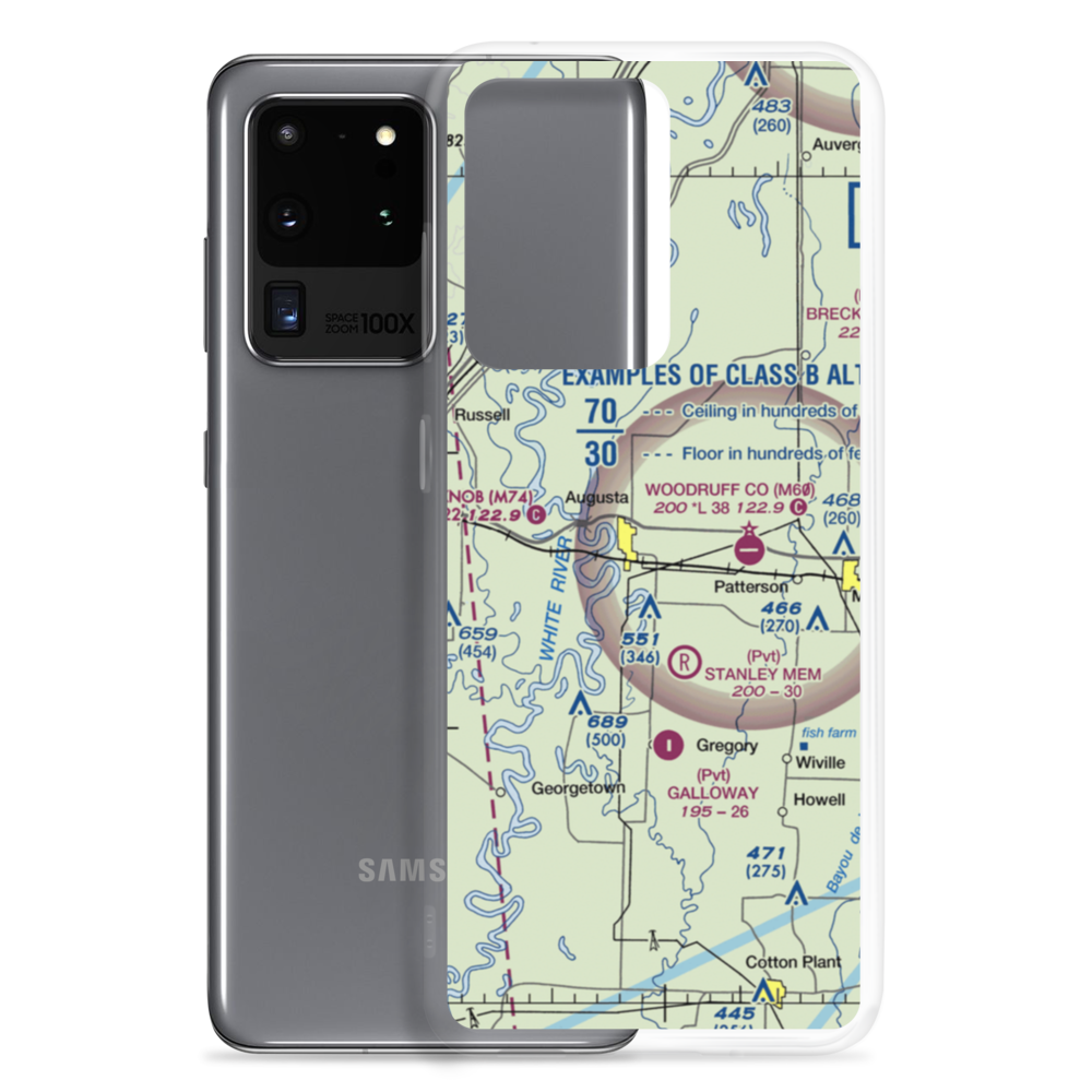 Lesters Field (LESTER) VFR Sectional Samsung Case Samsung Galaxy S20 Ultra model shown